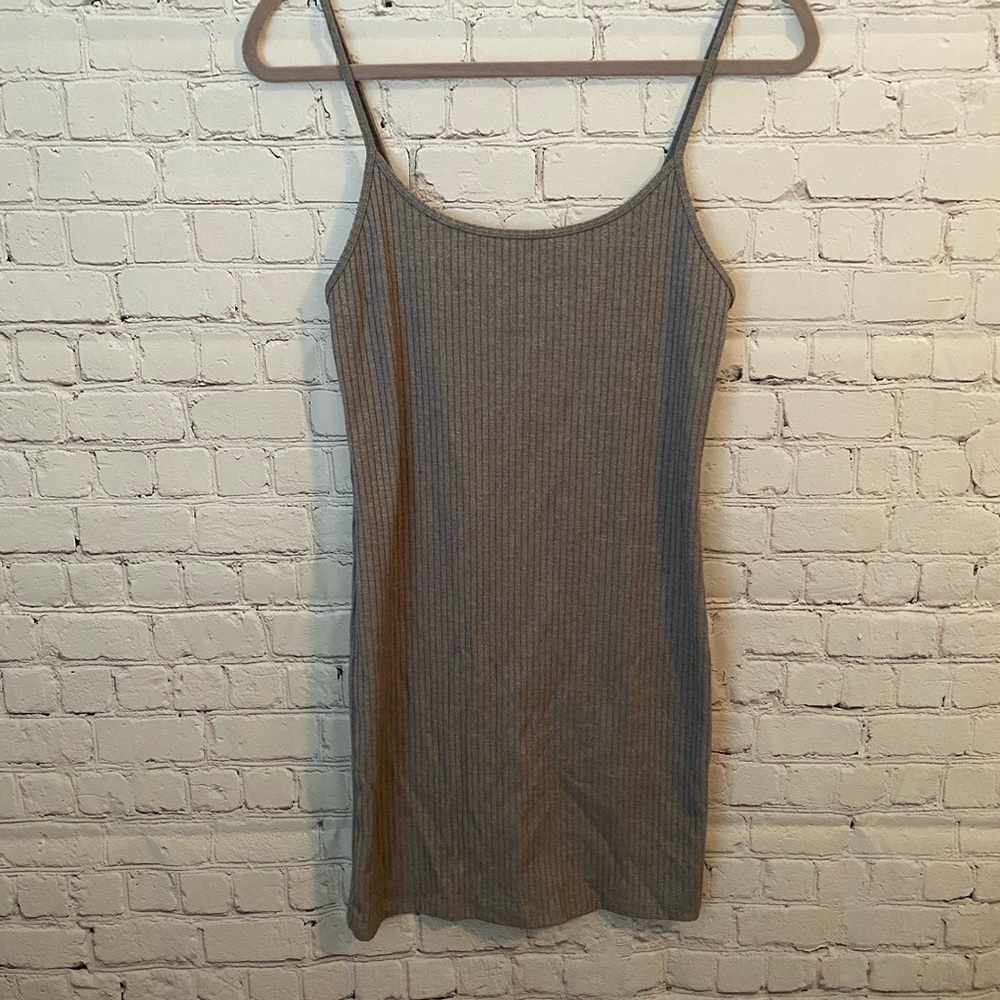 Skin tight gray dress